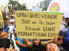 Incentivo a professores honorários aumenta para IDR 400 mil a partir de 1º de janeiro de 2026