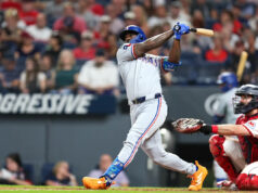 Os Phillies teriam assinado um contrato de 1 ano com Adolis Garcia, essencialmente encerrando o mandato de Nick Castellanos com a equipe.