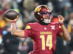 O veterano OL revelou quem começará no QB para Commanders no Natal?