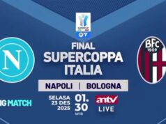 Ao vivo na ANTV! Final da Supercoppa italiana Napoli x Bologna, quem levanta o troféu?