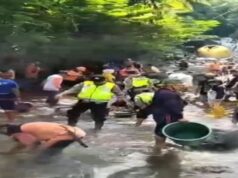 Locais de banho do chuveiro Tegal 13 e 5 Guci temporariamente fechados após inundações repentinas