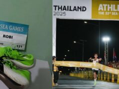 Raffi Ahmad resgatou os sapatos de ouro dos SEA Games de Robi por IDR 150 milhões, todos fundos para construir uma mesquita em Aceh