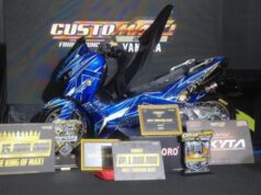 XMAX banhado a ouro de 18 quilates torna-se rei na CUSTOMAXi Yamaha 2025