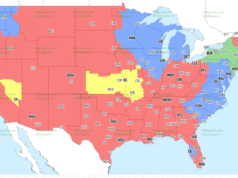 Mapa de transmissão da NFL TV, locutores dos jogos da semana 18