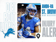 Amon-Ra St. Brown desiste e jogará contra Cowboys