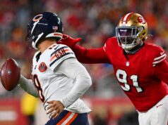 A defesa do 49ers impede o retorno do Bears, a 1 jogo do primeiro colocado da NFC