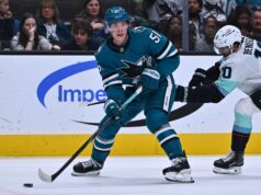 Colin Graf, do San Jose Sharks, jogará contra o Las Vegas Golden Knights