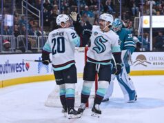 San Jose Sharks perde liderança, Ryker Evans perde para Seattle Kraken