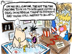 Desenho animado: Máquina do Tempo da Banheira de Hidromassagem