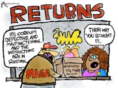 Cartoon: Política de não devolução