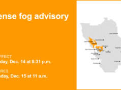 Um aviso de neblina densa foi emitido para o norte do Vale Interior do Golfo e para o leste do Vale Interior do Golfo até o meio-dia de segunda-feira – The Mercury News