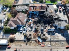 O gasoduto perto de Hayward, instalado na década de 1940, explodiu