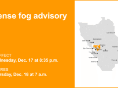East Bay Interior Valleys colocados sob um aviso de nevoeiro denso até quinta-feira de manhã – Visibilidade até 1/4 de milha – The Mercury News