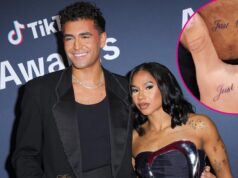 Ezra Sosa e Jordan Chiles da DWTS fazem tatuagens de ‘Recém-casados’ juntos