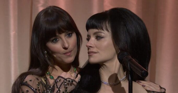Lily-Allen-Brings-Out-Dakota-Johnson-as-Madeline-on-SNL-e1765694477310.jpeg
