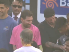 Rodrigo De Paul derrete corações ao puxar jovem fã para mais perto para tirar foto em meio a intervenção de segurança | Assistir | Notícias de futebol