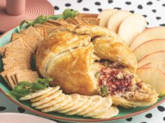 Massa folhada brie assada, como visto no TikTok