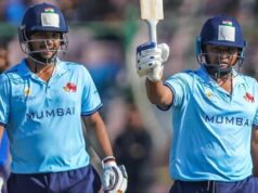 Sarfaraz Khan em chamas! Batedor de Mumbai bate 157 corridas de 75 bolas contra Goa de Arjun Tendulkar | Notícias de críquete