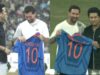 Pendure-o no Louvre! Lionel Messi encontra Sachin Tendulkar em Wankhede no momento GOAT-ed! | Notícias de futebol