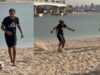 Futebol na praia! Superstar do Barcelona, Yamal, entra no jogo de coleta em Dubai | Assistir | Notícias de futebol