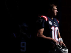 Patriots x Bills: o segundo touchdown corrido de Drake Mayer amplia a vantagem para 14-0