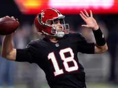 Os Falcons conseguiram uma vantagem inicial de 7-0 sobre os Rams