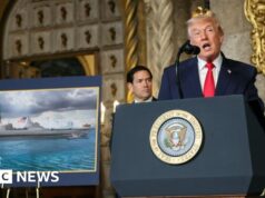 Donald Trump revelou uma nova classe de navios de guerra com o seu nome