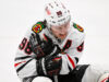 Connor Bedard ficou fora de pelo menos 1 jogo pelos Blackhawks após lesão no ombro devido a um ‘acidente estranho’