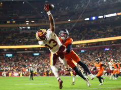 Traylon Burks dá sua melhor impressão de Odell Beckham Jr. com a captura de caça-tanques com uma mão para Commanders vs.