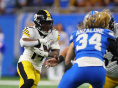 O que ele fez? Kenneth Gainwell faz uma captura ridícula de Aaron Rodgers para um caça-tanques