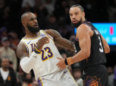 Lakers perdeu 20 pontos de vantagem no 4º quarto contra o Suns, ainda venceu em uma finalização caótica que contou com a expulsão de Dillon Brooks por esbarrar em LeBron James