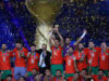 Jogadores e torcedores do Marrocos comemoram conquista da Copa Árabe | Feed de notícias