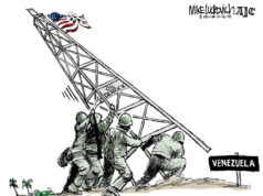 Desenho animado: Sua terra é nossa terra