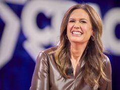 A governadora do Arkansas, Sarah Huckabee Sanders, responde às críticas de Natal