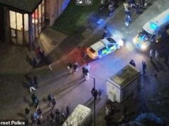Ravers ilegais de véspera de Ano Novo atiraram mísseis improvisados na polícia depois que eles encerraram eventos musicais em Bristol