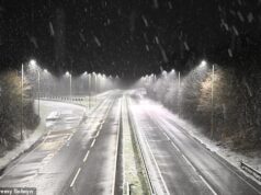 Aí vem a neve: o Reino Unido prevê queda de neve ao meio-dia de hoje em meio a uma nevasca de avisos meteorológicos