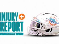 De’Von Achen dos Dolphins é questionável para a Semana 18 contra Patriots
