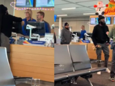 ‘Vou dar um tapa em você’: homem ameaça funcionárias de companhia aérea em explosão viral em aeroporto dos EUA | Notícias virais