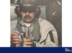 Trump publica foto de Maduro algemado e vendado