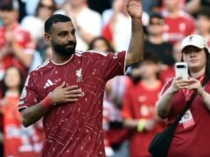 Mo Salah completou uma emocionante assistência no momento em que o Liverpool empatou em 1 a 1 com o Brentford.