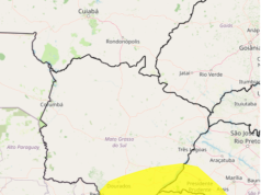 Alertas de tempestade para 37 cidades do MS nesta sexta-feira