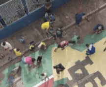 Campo Grande reviveu a tradição de pintar as ruas para a Copa do Mundo