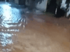A chuva isolou moradores e causou caos no bairro da Tijuca
