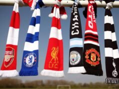 Tabela de gastos líquidos da Premier League nos últimos cinco anos