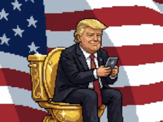 A coisa mais engraçada sobre o jogo de arcade Trump é como ele é bom
