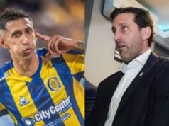 Di María respondeu a Milito pelas críticas ao Rosario Central: “O futebol não está manchado”