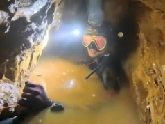 Mergulhadores que ajudaram a resgatar o time de futebol tailandês esperam que os mineiros presos na caverna do Laos ainda estejam vivos
