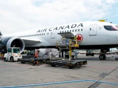 A Air Canada suspendeu voos internacionais em 13 dessas rotas