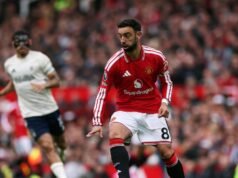 Bruno Fernandes, do Manchester United, foi eleito Jogador do Ano da Premier League.