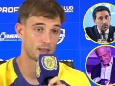 Juan Cruz Komar, jogador do Rosario Central, mirou River e Racing